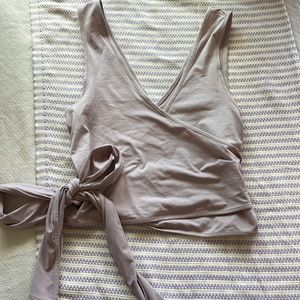 Lululemon wrap purple tank top